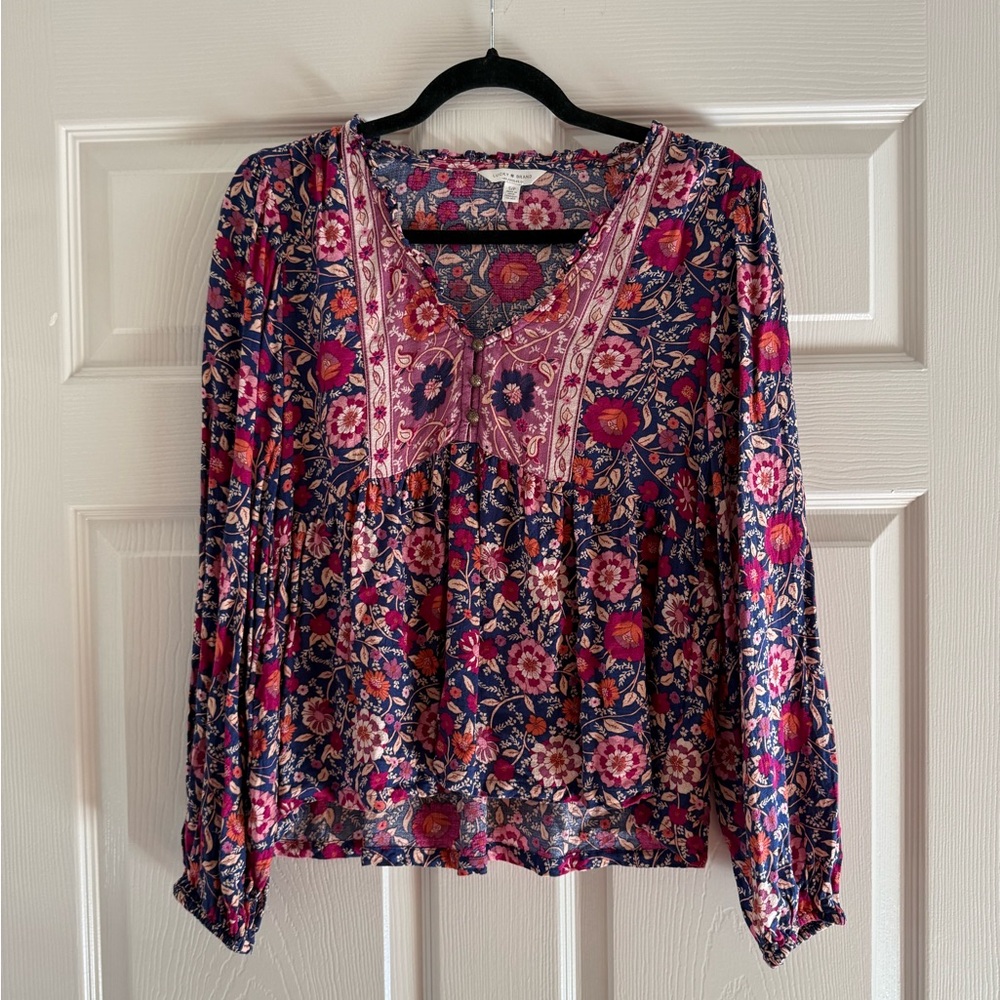 Lucky Brand Boho Top Size Smalll